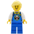 Lava Land Worker - Female, Blue Overalls and Legs, Bright Light Yellow Hair – ГРАДСКИ