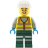 Train Worker - Male, Neon Yellow Safety Vest with Reflective Stripes, Dark Green Legs with Reflectiv – ГРАДСКИ