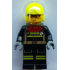 Fire - Male, Black Jacket and Legs with Reflective Stripes and Red Collar, Neon Yellow Flight Helmet – ГРАДСКИ