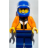 Stuntman (Jason 'Just Jason' Brickle) - Male, Orange Jacket with Panels and Zipper, Dark Blue Legs,  – ГРАДСКИ