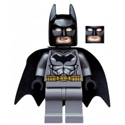 Batman - Dark Bluish Gray Suit, Gold Belt, Black Hands, Starched Cape – ДАЙМЕНШЪНС
