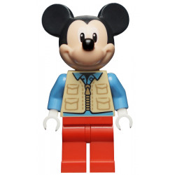 Mickey Mouse - Tan Safari Vest, Medium Blue Shirt – ДИСНИ