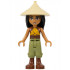 Raya - Tan Conical Hat, Yellow Top, Reddish Brown Boots, Open Mouth – ДИСНИ