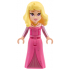Aurora - Dark Pink Dress, Metallic Pink Sleeves, Gold Necklace, Bright Light Yellow Hair – ДИСНИ