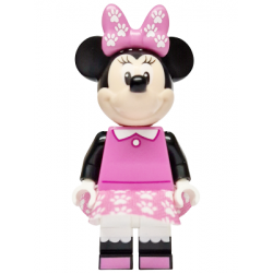 Minnie Mouse - Dark Pink Top, Dress and Bow with Paw Prints – ДИСНИ