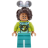 Main Street, U.S.A. Park Guest - Female, Medium Azure Sweater with Ant, Lime Hoodie with Dark Pink Water Lily on Back, Dark Turquoise Legs – ДИСНИ