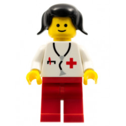 Doctor - Stethoscope, Red Legs, Black Pigtails Hair (Reissue) – ГРАДСКИ