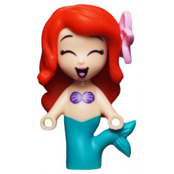 Ariel, Mermaid (Light Nougat) - Micro Doll, Bright Pink Flower – ДИСНИ