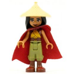 Raya - Tan Conical Hat, Red Cape – ДИСНИ