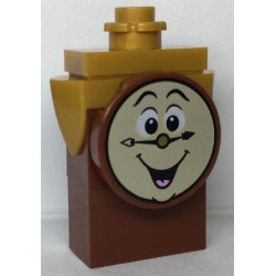 Cogsworth - Printed Face, Pearl Gold Top, no Pendulum Sticker – ДИСНИ