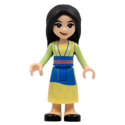 Mulan - Yellowish Green and Bright Light Yellow Robe, Black Shoes, Lopsided Grin – ДИСНИ