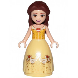 Belle - Dress with Red Roses, no Sleeves, Closed Mouth Smile – ДИСНИ