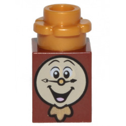 Cogsworth (1 x 1 Brick with Plate, Round 1 x 1 with Flower Edge) – ДИСНИ