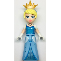 Cinderella - Bright Light Blue and Metallic Light Blue Dress, Medium Blue Top, Pearl Gold Tiara – ДИСНИ