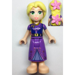 Rapunzel - Mini Doll, Bright Pink Flowers, Dark Purple Vest Closed – ДИСНИ