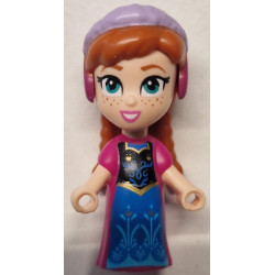 Anna - Micro Doll, Magenta Dress – ДИСНИ