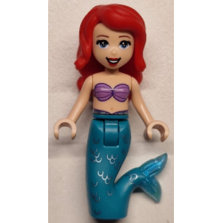 Ariel, Mermaid (Light Nougat) - Medium Lavender Shell Bra Top, Dark Turquoise Tail, Medium Blue Eyes – ДИСНИ