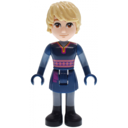 Kristoff - Dark Blue Tunic, Black Boots and Sand Blue Sleeves, Medium Nougat Smile – ДИСНИ