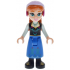 Anna - Blue Skirt, Black Boots and Black Top, Light Aqua Sleeves, Narrow Smile – ДИСНИ