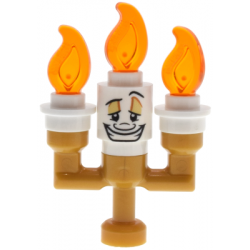 Lumière {Lumiere} - Small Solid Candelabra, White Round Plates – ДИСНИ