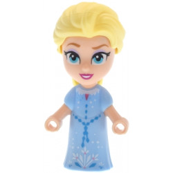 Elsa - Micro Doll, Bright Light Blue Dress with Beaded Belt, Open Mouth Smile – ДИСНИ