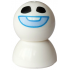 Snowgie - Bright Light Blue Smile, Dark Azure Outline, Dome Top – ДИСНИ