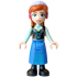 Anna - Blue Skirt, Black Boots and Black Top, Light Aqua Sleeves, Wide Smile, Coral Lips – ДИСНИ