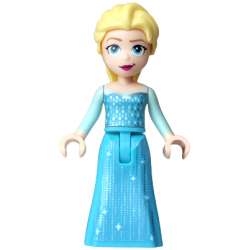 Elsa - Medium Azure Dress, Medium Blue Long Narrow Glitter Cape, Smirk Narrow – ДИСНИ