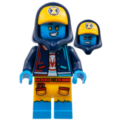 Logan - Dark Blue Hoodie, Bright Light Orange Cap – ДРИЙМЗ