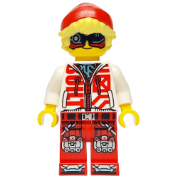 Cooper - Black Visor, White Hoodie, Red Legs – ДРИЙМЗ