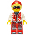 Cooper - Black Visor, White Hoodie, Red Legs – ДРИЙМЗ