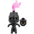 Grimspawn - Black Helmet Castle Closed, Trans-Dark Pink Plume, Forehead Tattoo – ДРИЙМЗ