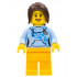 Female with Long Dark Brown Hair, Bright Light Blue Hoodie, and Bright Light Orange Legs – ОБУЧИТЕЛНИ
