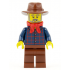 Gold Prospector - Male, Dark Blue Plaid Button Shirt, Reddish Brown Legs, Reddish Brown Fedora Hat, Red Bandana, Beard – ОБУЧИТЕЛНИ