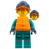 Arctic Explorer - Female, Coral and Dark Turquoise Outfit, Orange Lifevest, Dark Orange Hair, Dark B – ОБУЧИТЕЛНИ