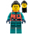 Arctic Explorer - Female, Coral and Dark Turquoise Outfit, Long Black Hair – ОБУЧИТЕЛНИ
