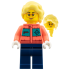 Arctic Explorer Photographer - Female, Coral Jacket, Dark Blue Legs, Bright Light Yellow Long Hair – ОБУЧИТЕЛНИ