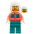 Arctic Explorer - Coral Jacket, Dark Turquoise Legs, Dark Blue Ushanka Hat – ОБУЧИТЕЛНИ