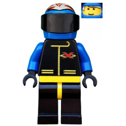Extreme Team - Blue, Blue Flame Helmet, White Bangs – ГРАДСКИ