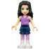 Friends Emma - Dark Blue Layered Skirt, Medium Lavender Top, White Boots – ПРИЯТЕЛИ