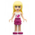 Friends Stephanie - Magenta Layered Skirt, White Halter Top with Circles and Stars – ПРИЯТЕЛИ