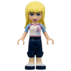 Friends Stephanie - Dark Blue Cropped Trousers, White Soccer Jersey – ПРИЯТЕЛИ