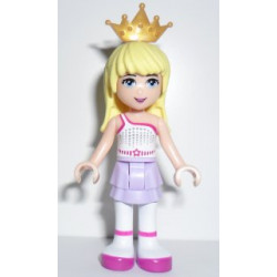 Friends Stephanie - Lavender Layered Skirt, White Top with Star Belt, Gold Tiara – ПРИЯТЕЛИ
