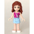 Friends Olivia (Light Nougat) - Bright Light Blue Skirt, Magenta Top – ПРИЯТЕЛИ