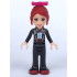 Friends Mia - Black Trousers, Black Formal Jacket with Bow Tie – ПРИЯТЕЛИ