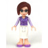 Friends Ms. Stevens - White Long Skirt, Medium Lavender Vest – ПРИЯТЕЛИ