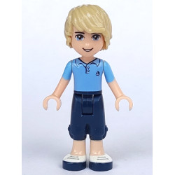 Friends Andrew - Dark Blue Cropped Trousers, Bright Light Blue Polo Shirt – ПРИЯТЕЛИ