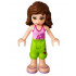 Friends Olivia (Light Nougat) - Lime Cropped Trousers, Bright Pink Top – ПРИЯТЕЛИ