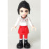 Friends Lily - Red Skirt and Leggings, White Fair Isle Sweater with Moose – ПРИЯТЕЛИ