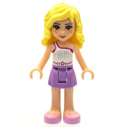 Friends Naya - Medium Lavender Skirt, White Top with Star Belt – ПРИЯТЕЛИ